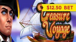 Treasure Voyage Slot - $12.50 Max Bet - LIVE PLAY BONUSES!