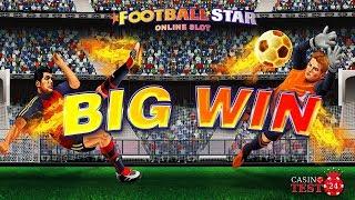 BIG WIN ON FOOTBALL STAR SLOT (MICROGAMING) - 1€ BET!