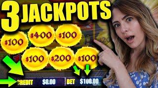Did THAT Just HAPPEN!?!! 3 JACKPOTS and Lucky Chance Spin Madness in Vegas!!!!