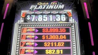 Platinum Quick Hits TERRIBLE WIN! MAX BET + RETRIGGER Slot Machine Bonus