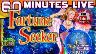 • 60 MINUTES LIVE • FORTUNE SEEKER • LIVE SLOT PLAY! (CLASSIC WMS)
