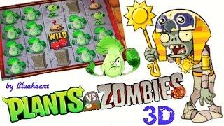 PLANTS vs ZOMBIES 3D slot machine LIVE PLAY and FUN BONUS BIG WINS!