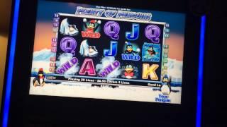 Plenty of Penguins Slot Machine Bonus - Snowball Fight