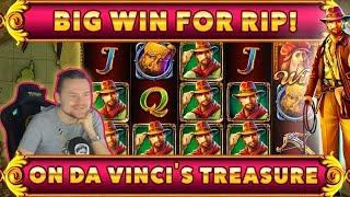 Da Vincis treasure BIG WIN - HUGE WIN on Casino Game from CasinoDaddy Live Stream