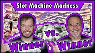 BOTH Win on Slot Machines! But WHO Wins More? • The Jackpot Gents