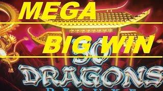 •BIG Surprising ! •50 Dragons Deluxe Slot machine BONUS SUPER BIG WIN•$1.50 Bet