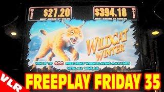 Wildcat Winter - Slot Machine Live Play - FREEPLAY FRIDAY Episode 35