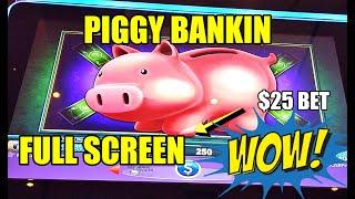 FULL SCREEN = Handpay on Piggy Bankin + Dancing Drums Prosperity Slot