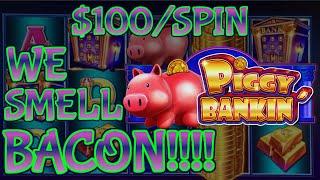 Lock It Link Piggy Bankin' MASSIVE HANDPAY JACKPOT ⋆ Slots ⋆HIGH LIMIT $100 BONUS ROUND Slot Machine Casino