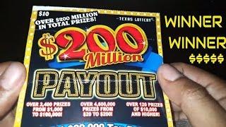 $200 Million Payout Texas Scratch Off Winner