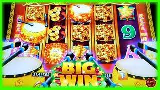I NAILED IT BIG WIN! 1st TIME PLAYING DANCING DRUMS EXPLOSION SLOT MACHINE