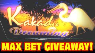 Kakadu Dreaming - MAX BET Slot Machine Bonus - MONDAY GIVEAWAY!