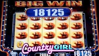 COUNTRY GIRL | WMS - HORSES! Big Win Slot Line Hit