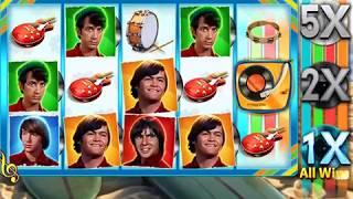 THE MONKEES Video Slot Casino Game with a BEACH PARTY FREE SPIN BONUS