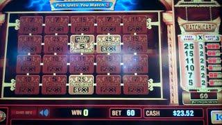 Power Strike Royal 7's Slot Machine Bonus - 30 Free Games with 3x Multiplier - Nice Win