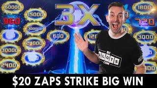 $20 Zaps ⋆ Slots ⋆ Strike A Big Electrifying Win! ⋆ Slots ⋆