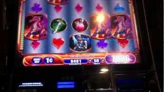 WMS - Dragons Fire Bonus Feature and Line Hit - SugarHouse Casino - Philadelphia, PA