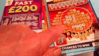 Scratchcards( Looks Like a Win)....Fast 500...Millionaire 7's....Hot Money...Fast 200...i