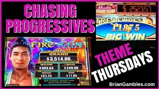 Chasing Progressives • THEME THURSDAYS • Live Play Slots /Pokies