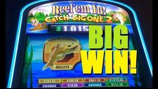 ★ BIG SLOT WIN MAX BET - REEL EM IN PROGRESSIVE WIN!! Catch The Big One 2 Slot Machine Bonus! ★