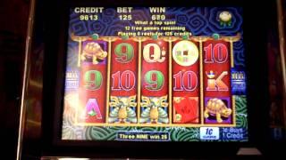 5 Dragons slot machine bonus win at Parx Casino.