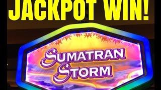 JACKPOT HAND PAY WIN! SUMATRAN STORM SLOT MACHINE BONUS!