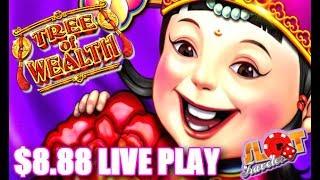 • $8.88 MAX BETS • I WON, I LOST AND NOT THE MINI | TREE OF WEALTH SLOT