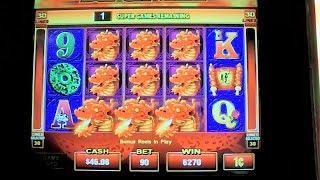 Red Hot Dragons - SLOT MACHINE WIN - Classic Ainsworth Game