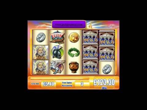 £2,182.50 MEGA BIG WIN (404 X STAKE) ON ZEUS™ ONLINE SLOT GAME AT JACKPOT PARTY®