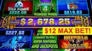 Wonder 4 Wonder Wheel - Buffalo Gold Collection Slot - $12 Bet Bonus!