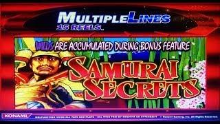 Konami Gaming - Samurai Secrets Slot Bonus WIN