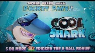 Aristocrat Technologies - Cool Shark Slot 6 Pocket Bonus ~Nice Win~