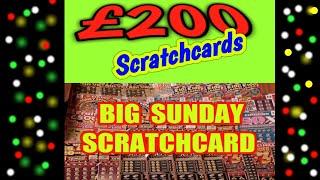 £200..BIG SUNDAY SCRATCHCARD GAME..SPIN £100.CASH VAULT.50X