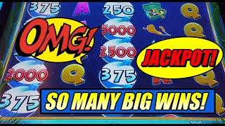 Handpay and Tons of wins on High Limit Super Reel Em In Slot!