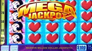 •BIG $3 Million Slot Win• High Limit Casino Jackpot Handpay Vegas Hearts, Country Calendar Girl Slot