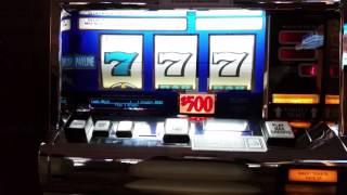 High Limit $500 Slot Machine Jackpot Red White Blue