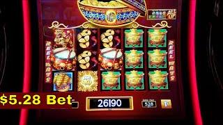 DANCING DRUMS Slot Machine Bonuses Win and Progressive Pick Jackpots