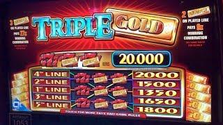 TRIPLE GOLD IGT Slot Machine - € 5.00 Bet - Win