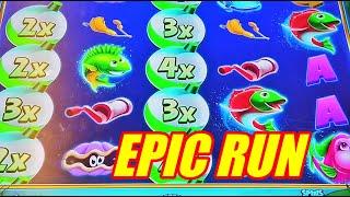 EPIC RUN, huge wins on high limit Super Reel Em In slot