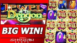 Jewel of the Dragon Slot Bonus - Free Spins, Big Win with Locked Wilds!