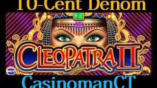 ***Throwback Thursday*** 10-cent Cleopatra II Slot Machine Bonus WIN - IGT