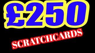 £250..SCRATCHCARDS TRIPLE JACKPOT"RAFFLE"WIN ALL"CASH VAULT