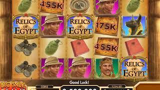 RELICS OF EGYPT Video Slot Game with a "BIG WIN" CASH BONUS