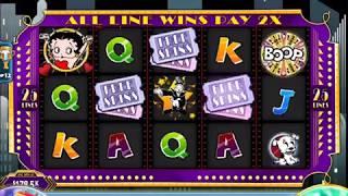 BETTY BOOP Video Slot Casino Game with a "EPIC WIN" RETRIGGERED FREE SPIN AND WHEEL BONUS