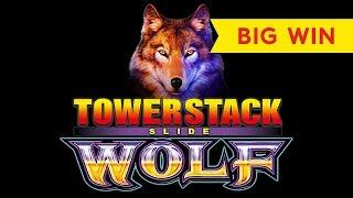 Tower Stack Slide Wolf Slot - BIG WIN BONUS!
