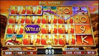 Leonidas Slot Machine - 2 Line Wins & Bad Bonus