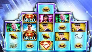 SUPERMAN MAN THE MOVIE Video Slot Casino Game with a FORTRESS OF SOLITUDE FREE SPIN BONUS