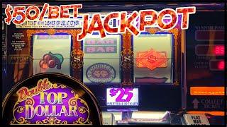 DOUBLE TOP DOLLAR JACKPOT HANDPAY HIGH LIMIT $50 MAX BET Bonus Round ★ Slots ★️Lightning Link Happy 