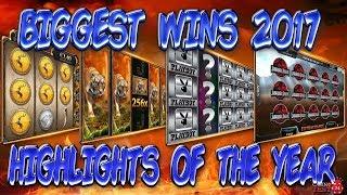 BIGGEST CASINO SLOT WINS 2017 - THE HIGHLIGHTS OF THE YEAR!