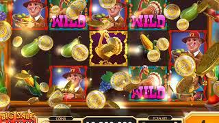 THANKSGIVING HARVEST Video Slot Casino Game with a "BIG WIN" FREE SPIN BONUS